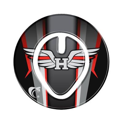 Adesivo Bocal Resinado 3D Honda Até 2016 Vermelho Cinza Teu Adesivo
