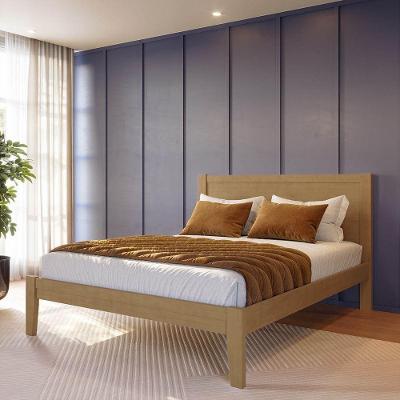 Cama Queen Topázio 2809FN Madeira Pinus Verniz Freijó Finestra