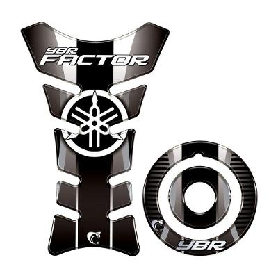 Kit Protetor Tanque Bocal Preto YBR Factor 125 150 Resinado Teu Adesivo