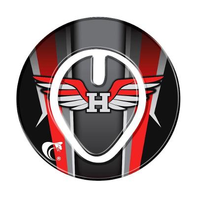 Adesivo Bocal Resinado 3D Honda Titan Fan Falcon Vermelho Teu Adesivo