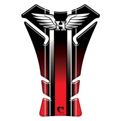 Adesivo Protetor de Tanque Moto Resinado Fan Twister Preto Resistente UV Titan