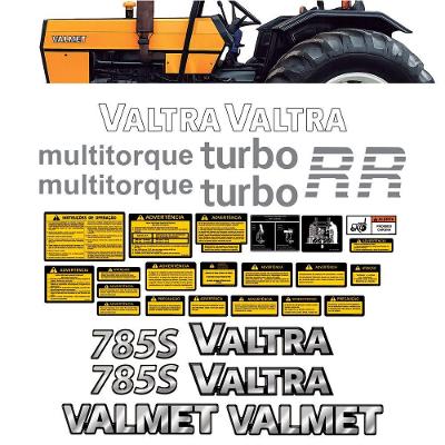 Kit Adesivos Trator Valtra 785s Vinil Brilho Resinado 3D Teu Adesivo