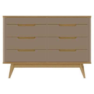 Cômoda Vicenza 8 Gavetas MDF MDP Puxador Cava Fendi Casa D Móveis