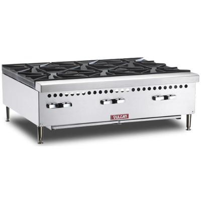 Fogão de Bancada VCRH36 6 Queimadores GLP 150000 BTU-h Inox Vulcan
