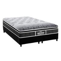 Cama Box King: Colchão Ortopédico Probel D28/EP Guarda Costas Prómiddle Plus + Base CRC Suede Black(193x203) - 1