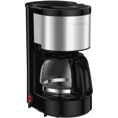 Cafeteira Elétrica Arno Perfectta Inox 600ml Jarra Vidro 110V