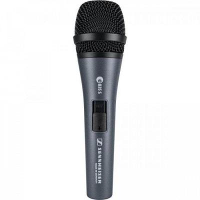 Microfone Dinâmico Cardioide E835-S para Voz Cinza Sennheiser
