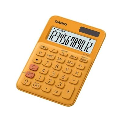 Calculadora De Mesa Casio Ms20uc 12 Dígitos Laranja