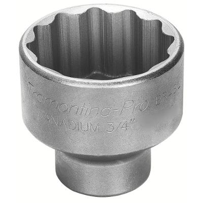 Soquete Estriado 19mm 3-4 Hyper Drive Cromado Inox Tramontina