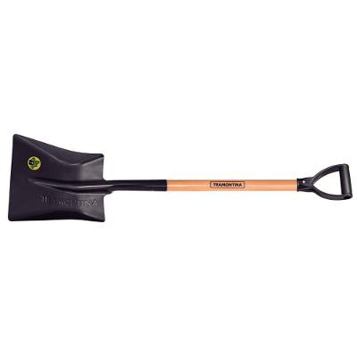 Pá Quadrada 465-30 para Escavação Aço Carbono Especial Cabo Madeira 71CM Tramontina