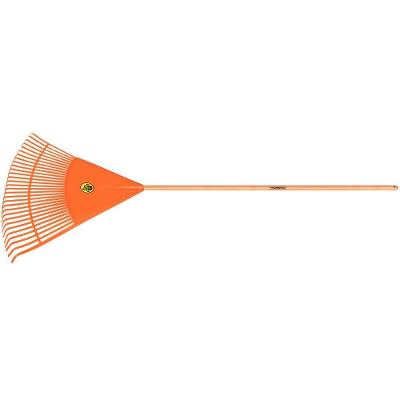 Vassoura Tramontina 30 Dentes Polipropileno Cabo Madeira 120CM Laranja