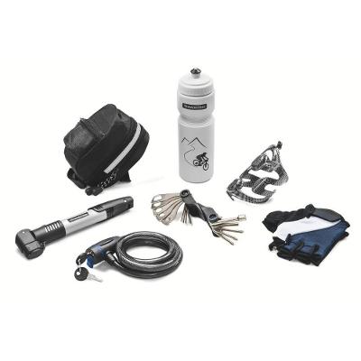 Kit de Ciclismo 7 Peças Bomba 90 PSI Garrafa 750ML Tramontina