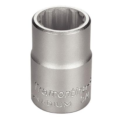 Soquete Estriado 21MM 3-4 Aço Cromo Vanádio Perfil Hyper Drive Tramontina PRO
