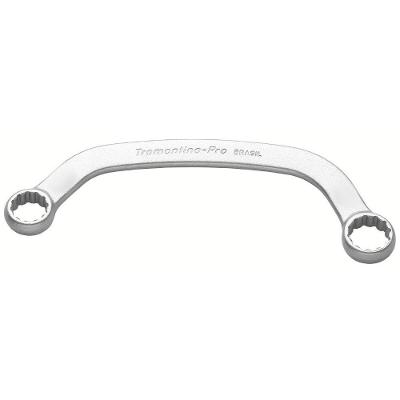 Chave Meia-Lua 19X22MM Acesso a Locais de Difícil Alcance Aço CR-V Inox Tramontina PRO