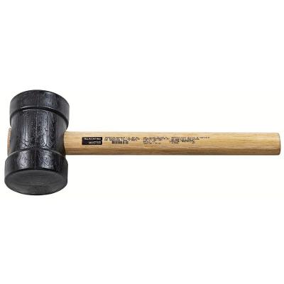 Martelo Tipo Borracha Master Cabeça PVC 80MM Cabo Madeira Envernizada para Pisos Tramontina