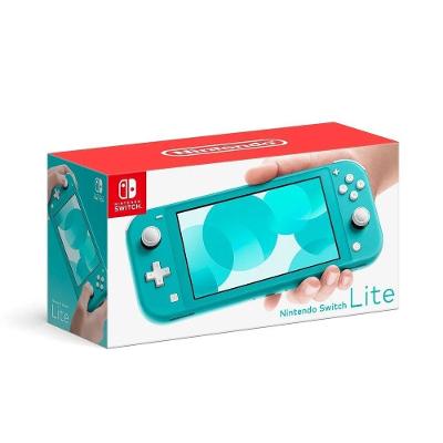 Console Portátil Nintendo Switch Lite 32GB com Adaptador AC Turquesa
