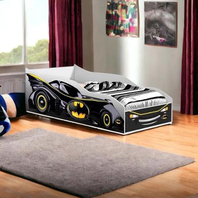 Cama Infantil Racer Estilo Carrinho MDF Preto Gabrielli Móveis
