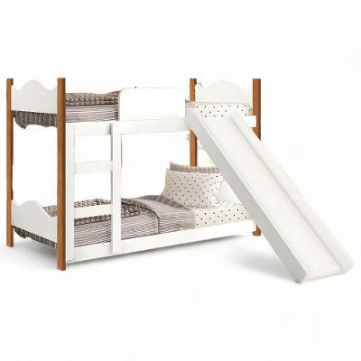 Beliche Encanto com Escorregador MDF Branco e Nature Gabrielli Móveis