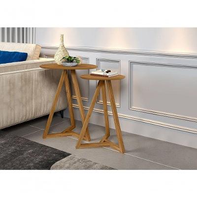 Mezanino Lateral Classic Nature MDF 50CM Marrom Tebarrot Móveis