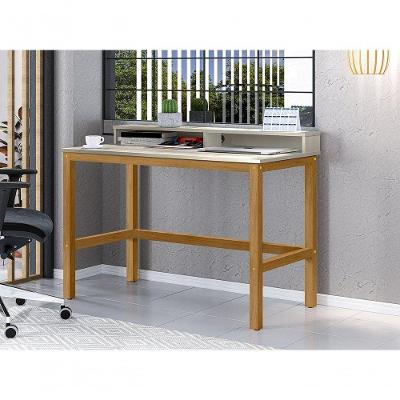 Escrivaninha Retangular Califórnia Moderno MDF-MDP 110CM Off White