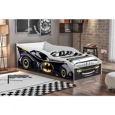 Cama Carro Infantil Black Estilo Carrinho MDF-MDP Preto Gabrielli