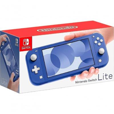 Console Portátil Switch Lite Nintendo 32GB com Adaptador AC Controles Integrados Azul