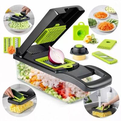 Kit Cortador de Legumes e Ralador 12 Peças Plástico e Aço Inox