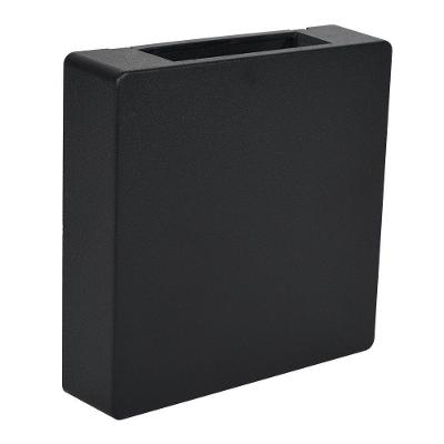 Arandela Clean Led Quad. 2 Fachos Abs 3w Bi-volt 3.000k - Preto