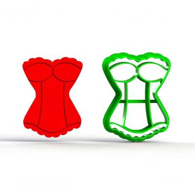 Cortador de Massa Espartilho Mod 2 Plástico PLA Biodegradável 6CM HB Formas e Cortadores