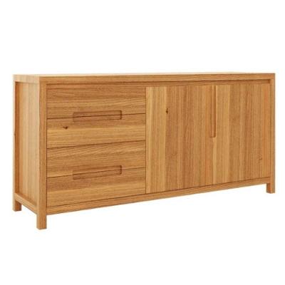 Balcão Nature 2 Portas 4 Gavetas Madeira Maciça 165CM Rústico Claro