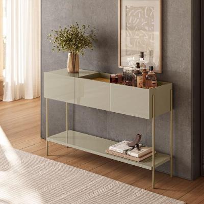 Aparador Porto Contemporâneo 3 Portas MDP 123.5CM Amadeirado