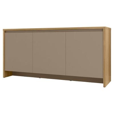 Balcão Buffet Hannover 50523 3 Portas 1 Gaveta MDF-MDP 160CM Fendi