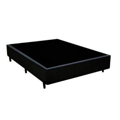 Cama Box Casal Base Simples em Madeira com Tecido Colchão dos Sonhos