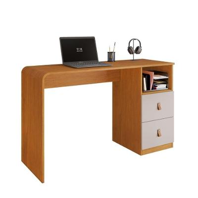 Escrivaninha Retangular Bela Moderno MDF-MDP 127CM Off White