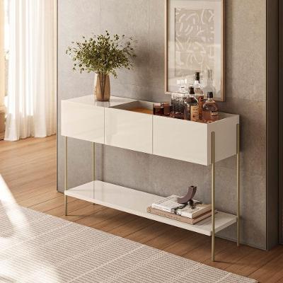 Aparador Porto Contemporâneo 3 Portas MDP 123.5CM Cinamomo e Off White