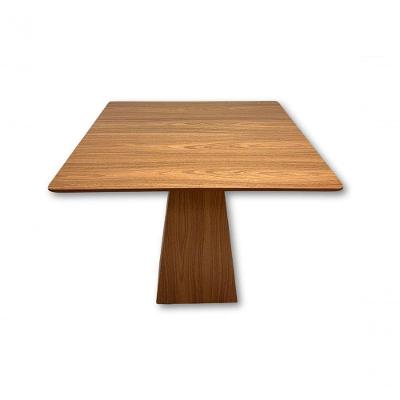 Mesa de Jantar Loft Quadrada MDF 80CM Amadeirado Freijó Base Central