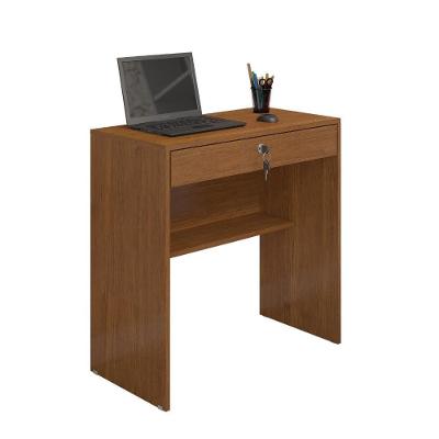 Escrivaninha Retangular Salu Moderno 1 Gaveta MDP 72CM Cinamomo