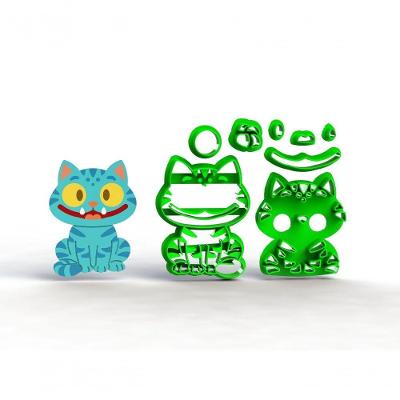 Cortador Guerreiras do K-pop Tigre Modular PLA 6CM HB Formas e Cortadores