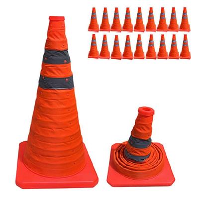 Kit 18 Cones de Sinalização Retrátil SU-CONE3-1 50cm Laranja Mundo LGBT