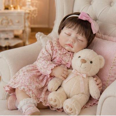Boneca Reborn Menina 48cm Silicone Corpo Articulado Sonho Realista