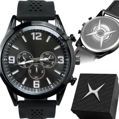Relógio Masculino Spaceman Analógico Silicone Premium Preto Orizom