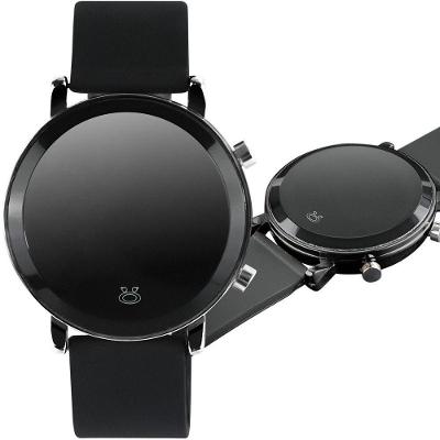 Relógio Feminino Maria Digital Social LED Pulseira Silicone Preto Orizom