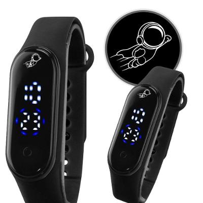 Relógio Esportivo Kids Pulseira Silicone Ajustável LED Preto Orizom