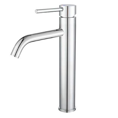 Torneira Misturador Monocomando Bica Alta de Mesa Aço Inox Cromado DP4202