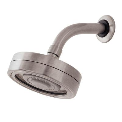 Ducha Chuveiro Redondo ABS DP8720P Autolimpante de Parede Inox W Metais