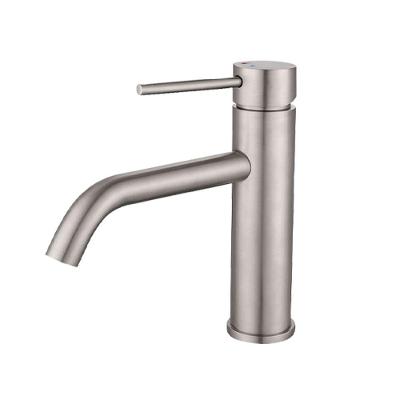 Torneira Misturador Monocomando Bica Baixa de Mesa Inox Escovado DP8201 Drop Dead
