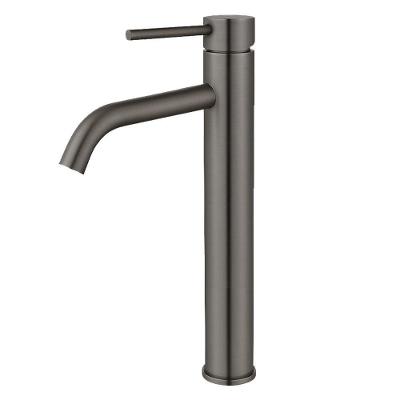 Torneira de Água Fria Bica Alta de Mesa Aço Inoxidável Grafite DP5102 W Metais