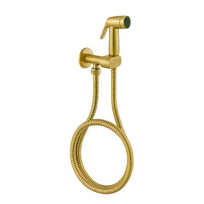 Ducha Higiênica DP6010 Acabamento Dourado Escovado ABS Drop Metais