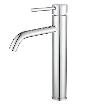 Torneira de Água Fria Bica Alta de Mesa Aço Inoxidável Cromado DP4102 W Metais