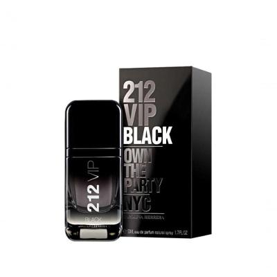 Perfume 212 VIP Men Black Masculino Eau de Parfum Aromático 50ML Carolina Herrera